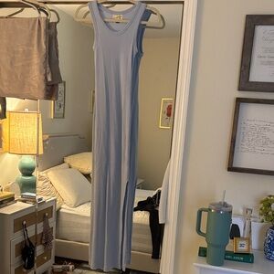 Universal Thread Sky Blue Ribbed Tank Dress